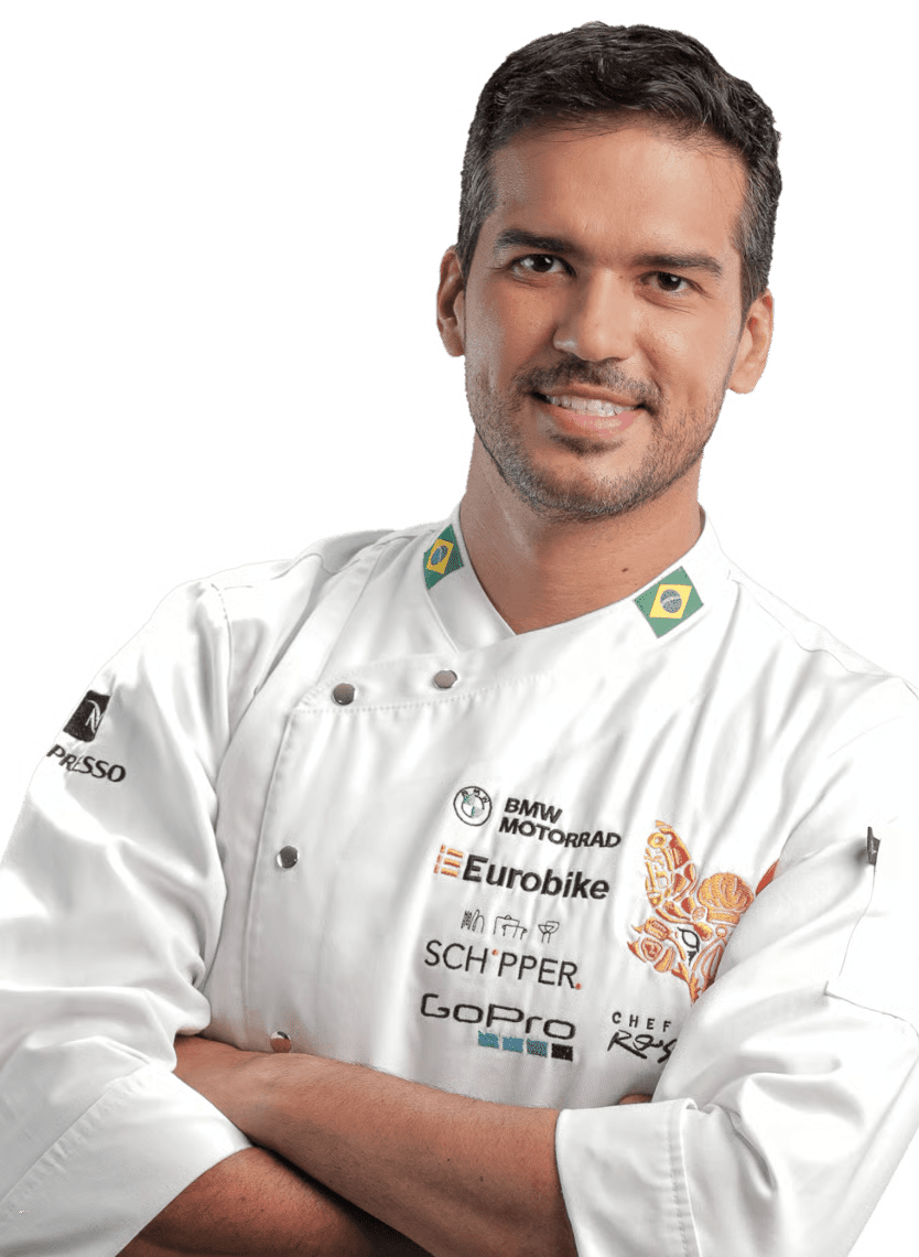 Chef Vinícius Rossignoli em doma